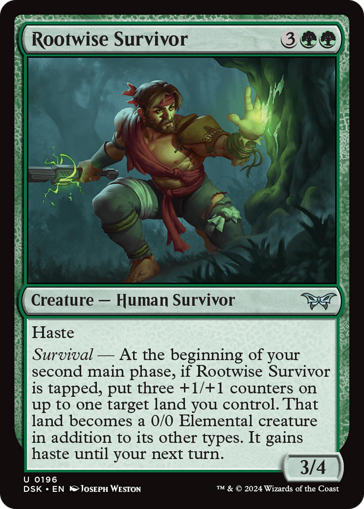 Rootwise Survivor [Duskmourn: House of Horror] | GnG Games