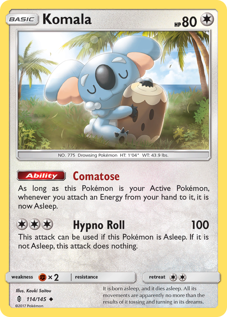 Komala (114/145) [Sun & Moon: Guardians Rising] | GnG Games