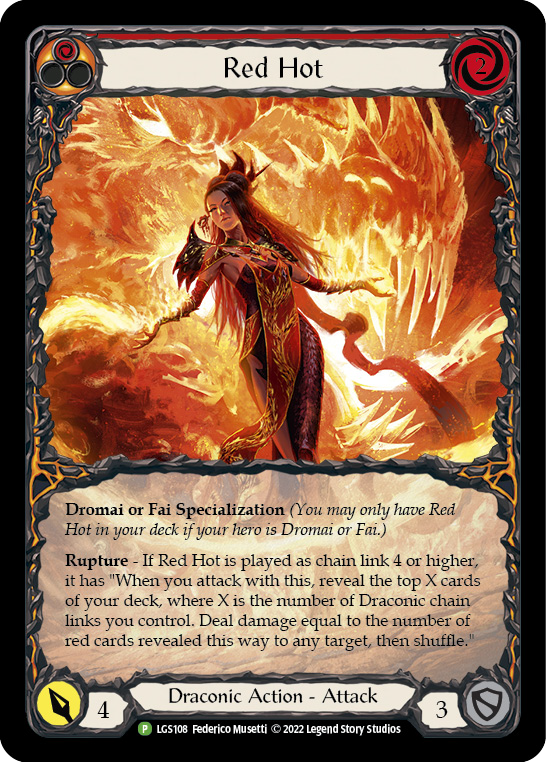 Red Hot [LGS108] (Promo)  Rainbow Foil | GnG Games