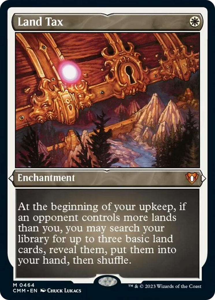 Land Tax (Foil Etched) [Commander Masters] | GnG Games