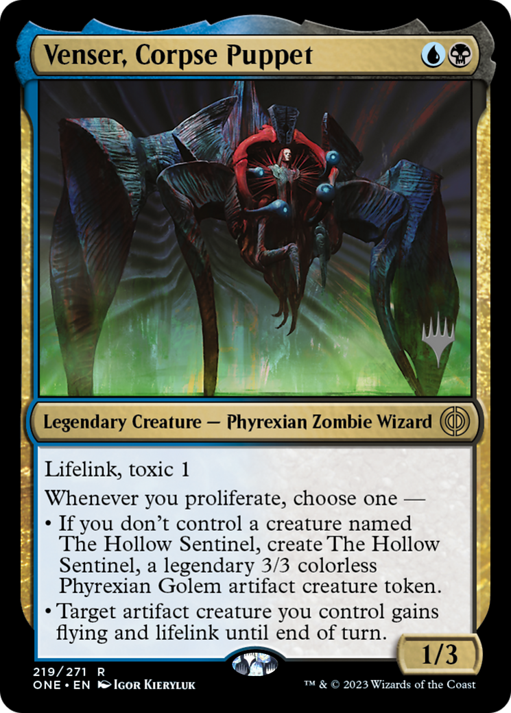 Venser, Corpse Puppet (Promo Pack) [Phyrexia: All Will Be One Promos] | GnG Games