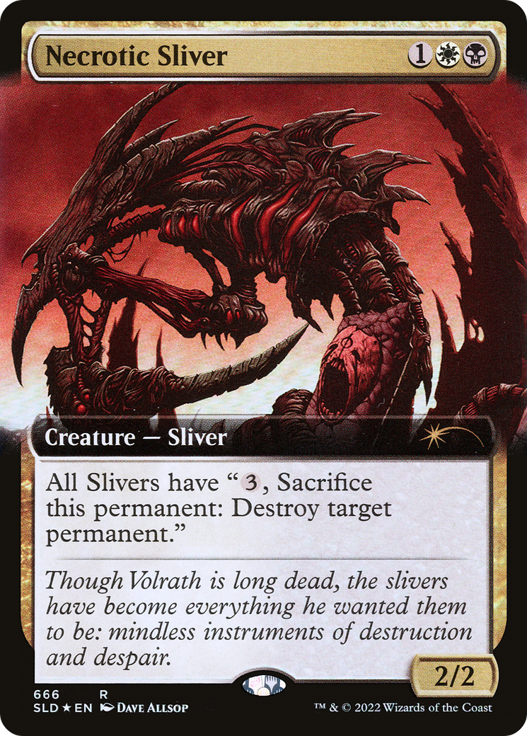 Necrotic Sliver (Extended Art) [Secret Lair Drop Promos] | GnG Games