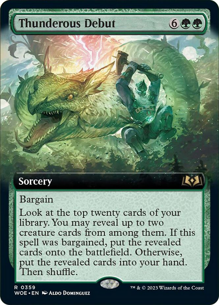 Thunderous Debut (Extended Art) [Wilds of Eldraine] | GnG Games