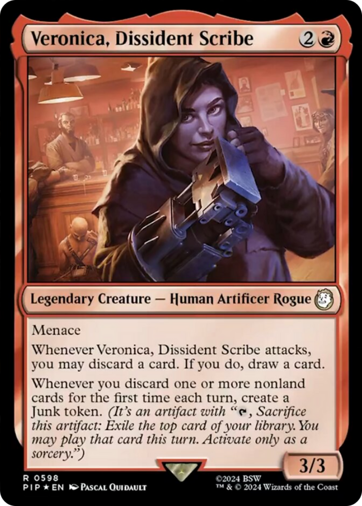 Veronica, Dissident Scribe (Surge Foil) [Fallout] | GnG Games