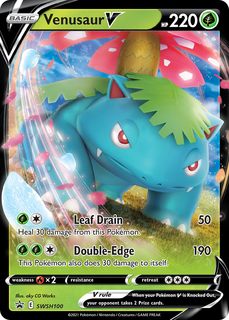 Venusaur V (SWSH100) [Sword & Shield: Black Star Promos] | GnG Games