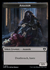 Treasure // Assassin Double-Sided Token [Commander Masters Tokens] | GnG Games