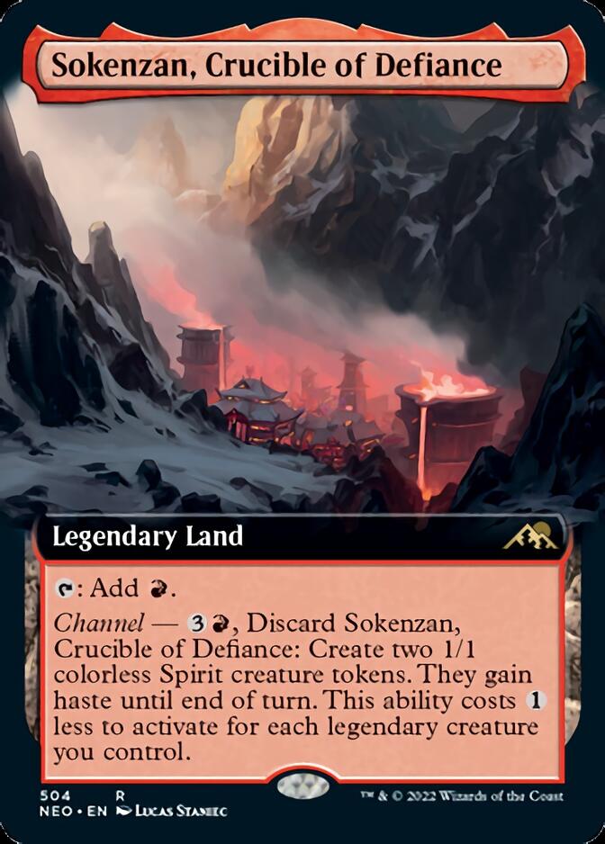 Sokenzan, Crucible of Defiance (Extended Art) [Kamigawa: Neon Dynasty] | GnG Games