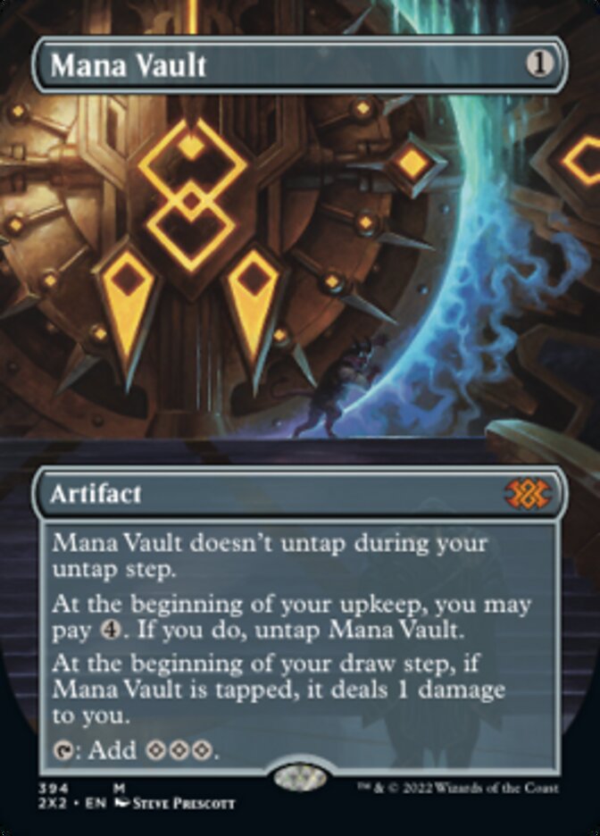 Mana Vault (Borderless Alternate Art) [Double Masters 2022] | GnG Games