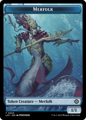 Bird // Merfolk (0003) Double-Sided Token [The Lost Caverns of Ixalan Commander Tokens] | GnG Games