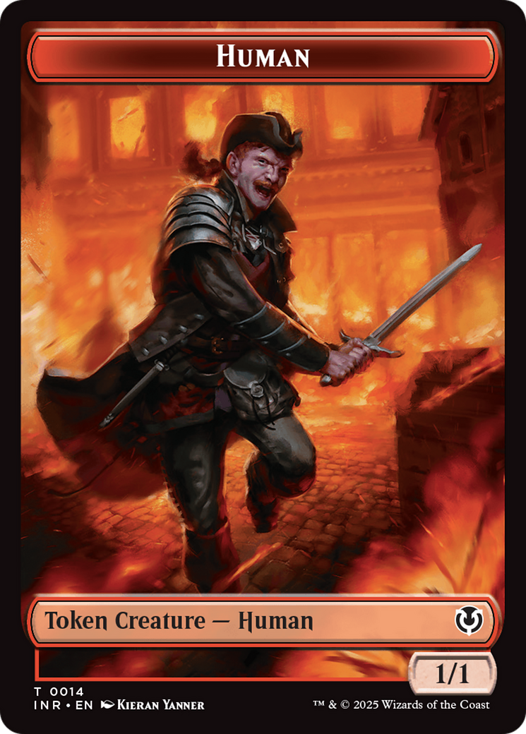 Elemental // Human (0014) Double-Sided Token [Innistrad Remastered Tokens] | GnG Games