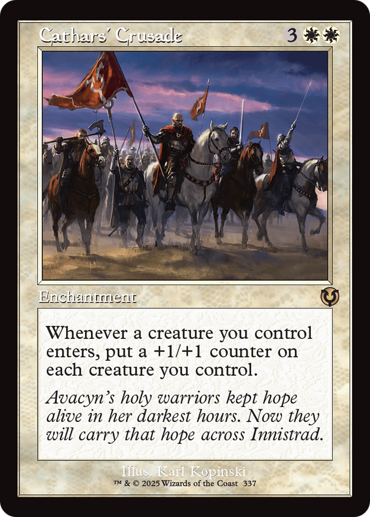 Cathars' Crusade (Retro Frame) [Innistrad Remastered] | GnG Games