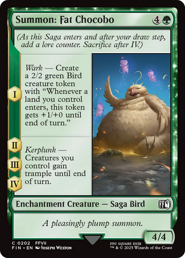 Summon: Fat Chocobo [FINAL FANTASY] | GnG Games