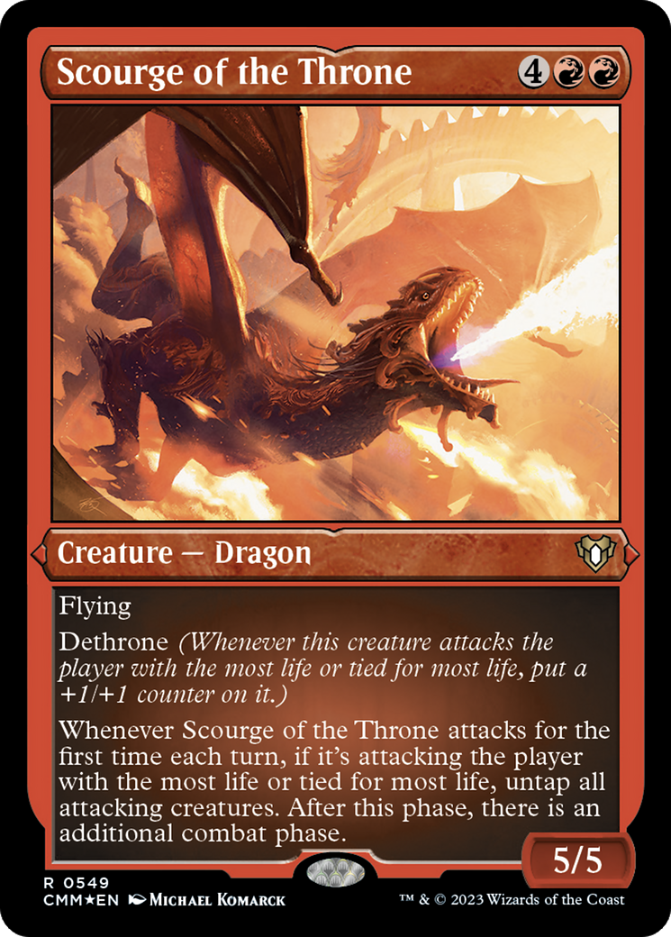 Scourge of the Throne (Foil Etched) [Commander Masters] | GnG Games