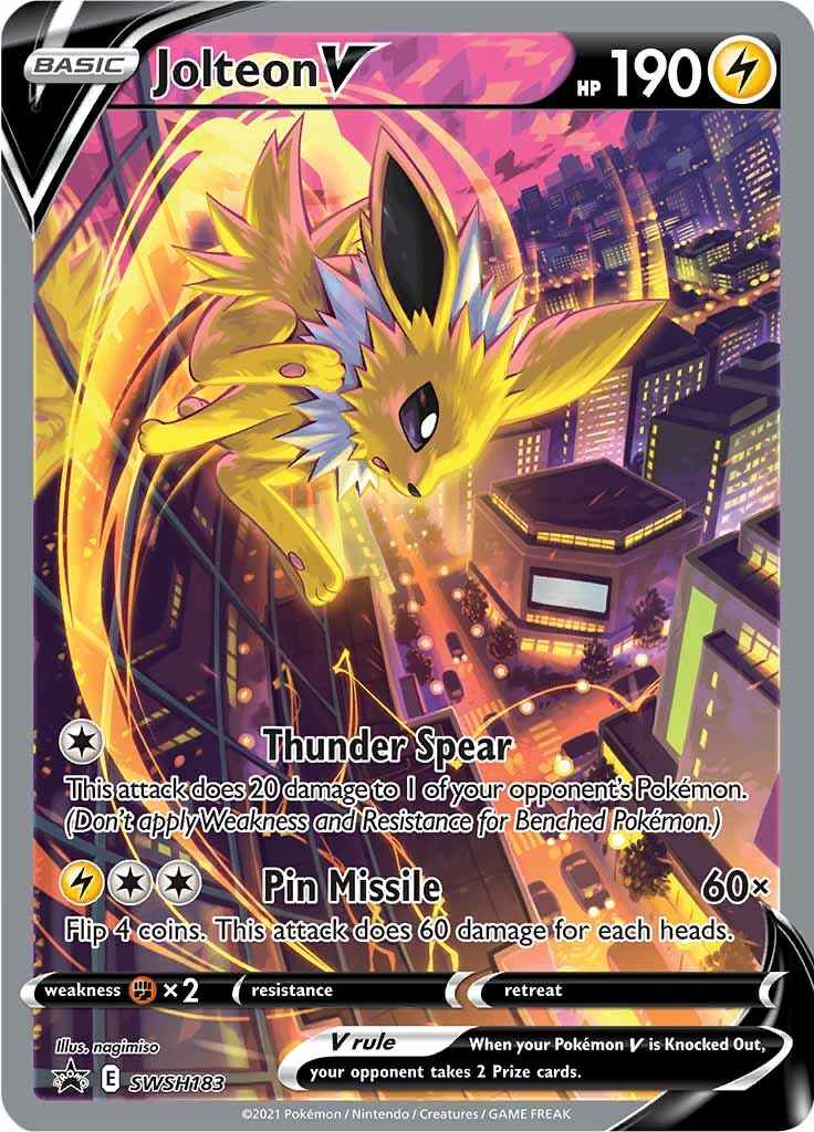 Jolteon V (SWSH183) [Sword & Shield: Black Star Promos] | GnG Games