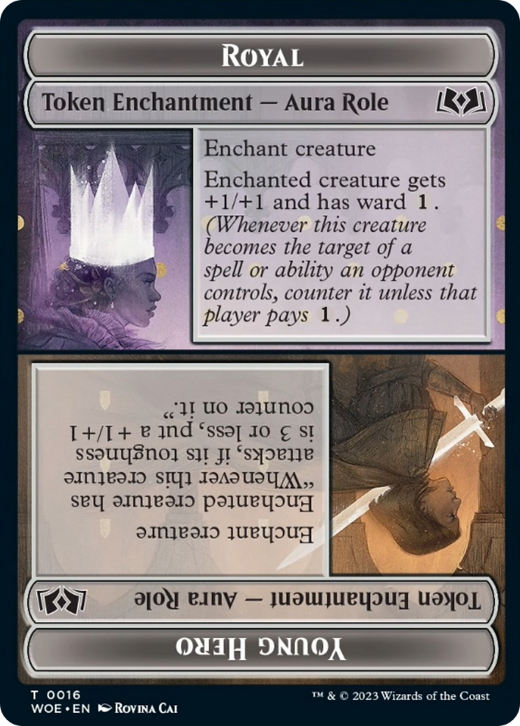 Royal Role // Young Hero Role Token [Wilds of Eldraine Tokens] | GnG Games