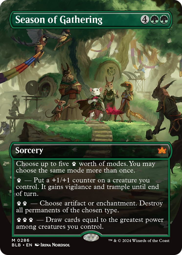 Season of Gathering (Borderless) [Bloomburrow] | GnG Games