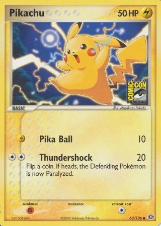 Pikachu (60/106) (2005 San Diego Comic Con) [Miscellaneous Cards] | GnG Games