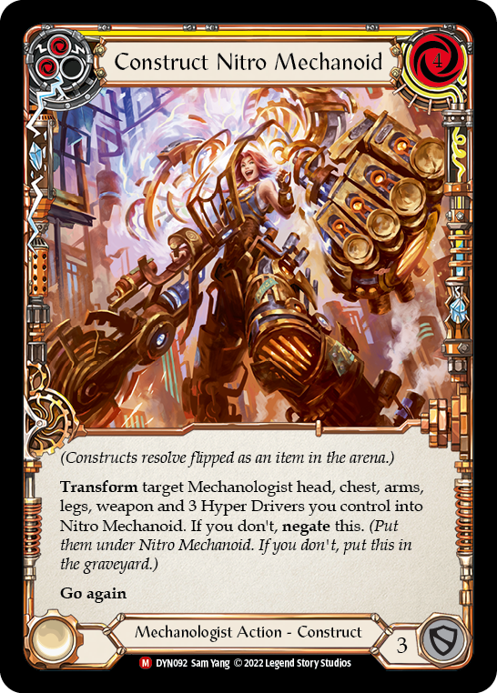 Construct Nitro Mechanoid // Nitro Mechanoid [DYN092] (Dynasty)  Rainbow Foil | GnG Games