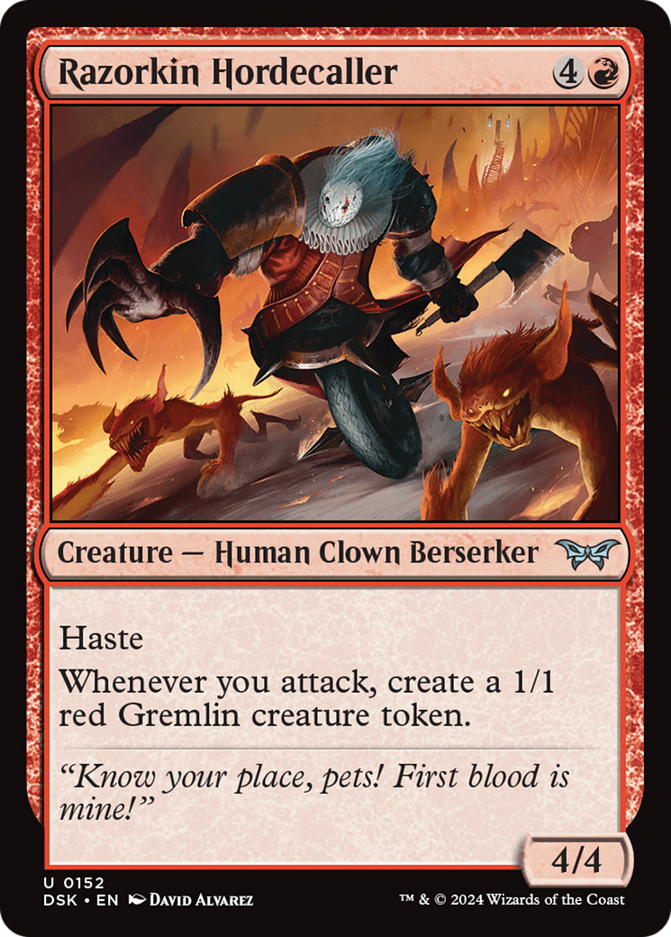 Razorkin Hordecaller [Duskmourn: House of Horror] | GnG Games