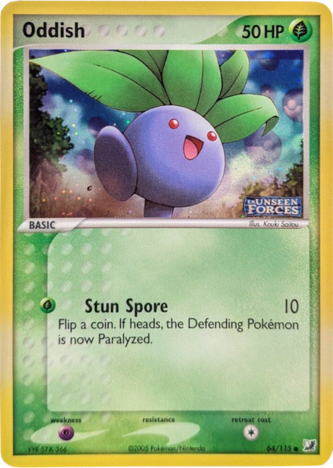 Oddish (64/115) (Stamped) [EX: Unseen Forces] | GnG Games