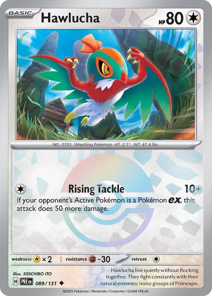 Hawlucha (089/131) (Poke Ball Pattern) [Scarlet & Violet: Prismatic Evolutions] | GnG Games