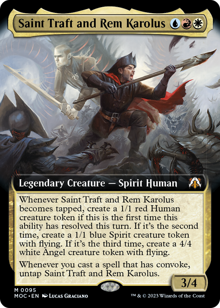 Saint Traft and Rem Karolus (Extended Art) [March of the Machine Commander] | GnG Games