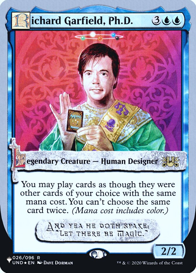 Richard Garfield, Ph.D. (Unfinity Foil Edition) [The List] | GnG Games