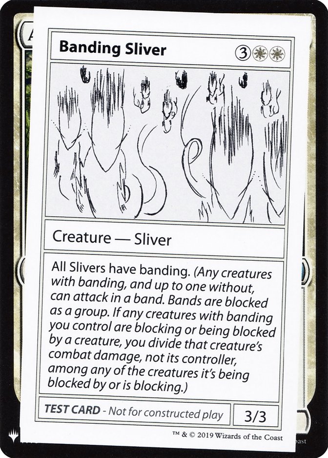 Banding Sliver [Mystery Booster Playtest Cards] | GnG Games