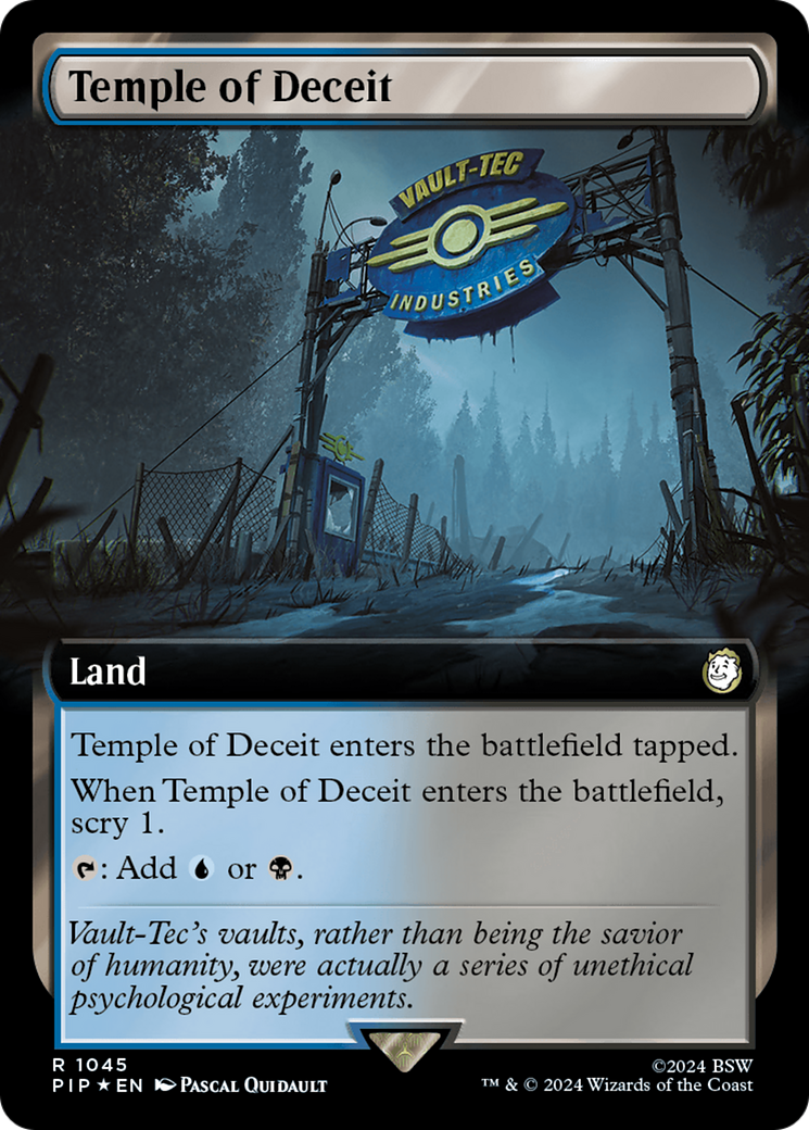 Temple of Deceit (Extended Art) (Surge Foil) [Fallout] | GnG Games
