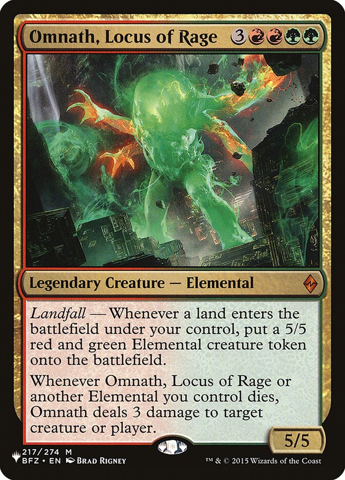 Omnath, Locus of Rage [The List] | GnG Games