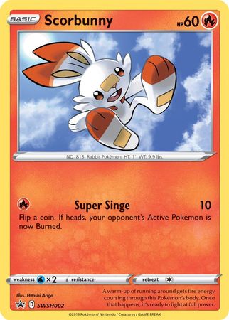 Scorbunny (SWSH002) [Sword & Shield: Black Star Promos] | GnG Games