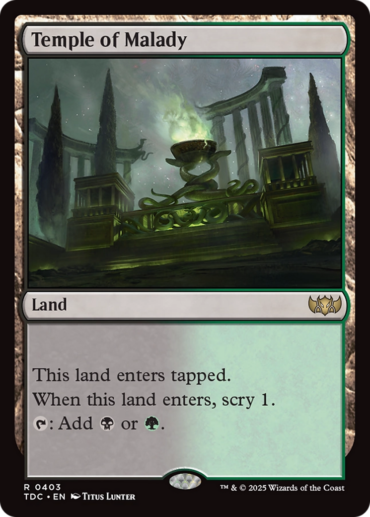 Temple of Malady [Tarkir: Dragonstorm Commander] | GnG Games