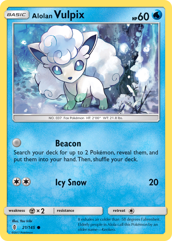 Alolan Vulpix (21/145) [Sun & Moon: Guardians Rising] | GnG Games