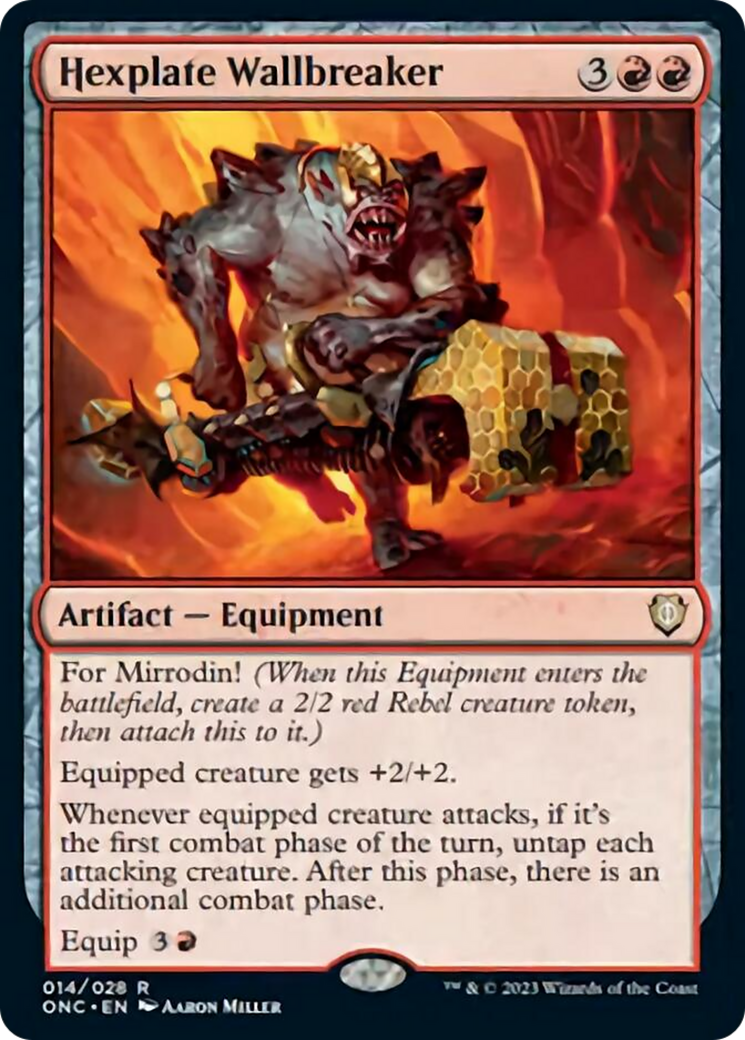 Hexplate Wallbreaker [Phyrexia: All Will Be One Commander] | GnG Games