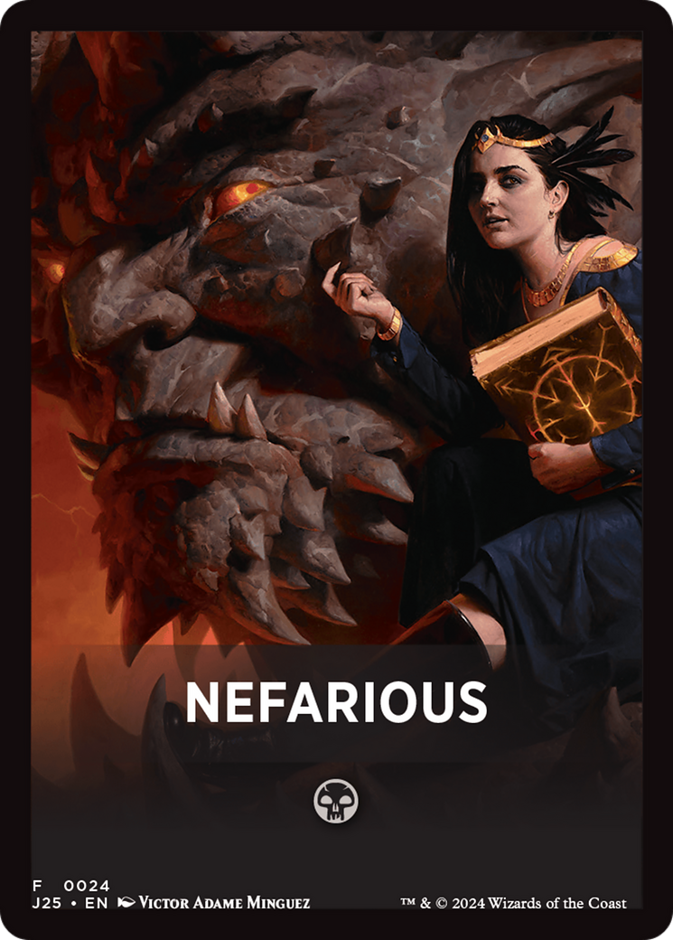 Nefarious Theme Card [Foundations Jumpstart Front Cards] | GnG Games