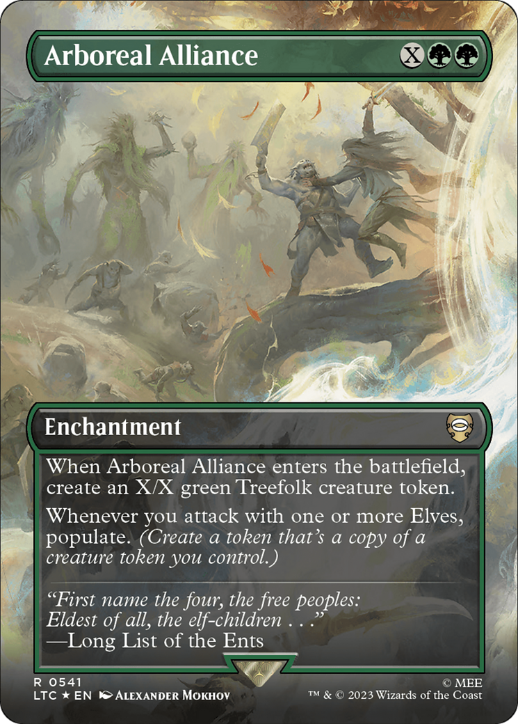 Arboreal Alliance (Borderless) (Surge Foil) [The Lord of the Rings: Tales of Middle-Earth Commander] | GnG Games