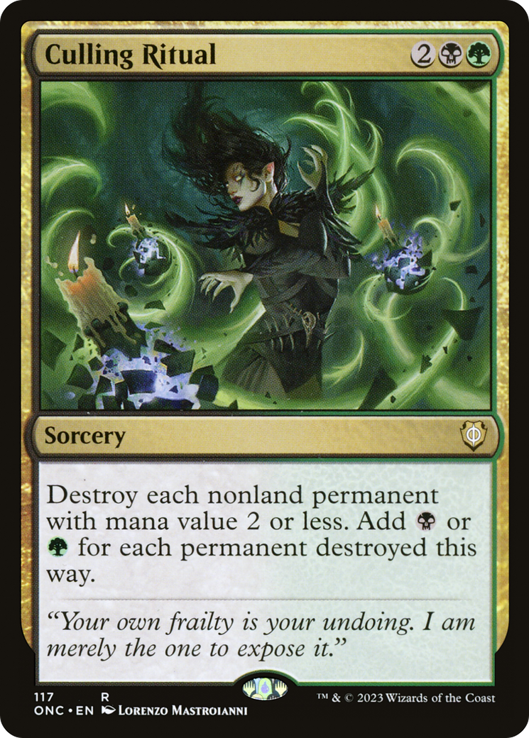 Culling Ritual [Phyrexia: All Will Be One Commander] | GnG Games