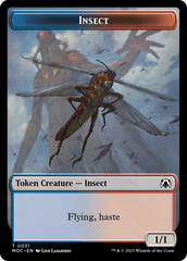 Soldier // Insect Double-Sided Token [March of the Machine Commander Tokens] | GnG Games