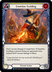 Emeritus Scolding (Yellow) [EVR126] (Everfest)  1st Edition Rainbow Foil | GnG Games