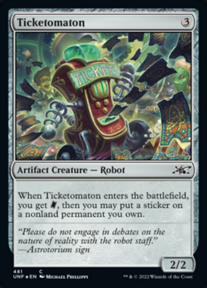 Ticketomaton (Galaxy Foil) [Unfinity] | GnG Games