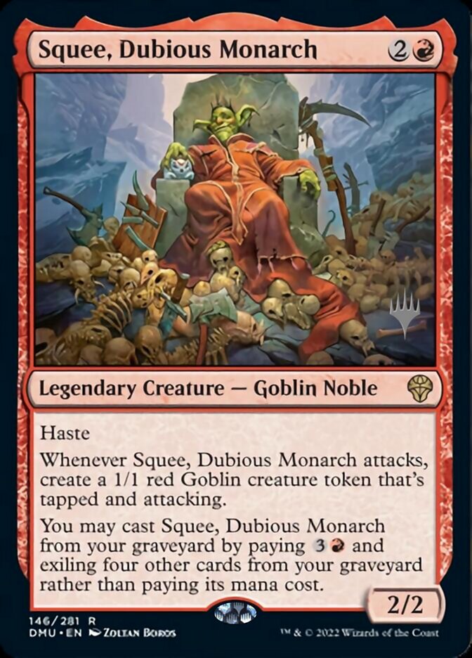 Squee, Dubious Monarch (Promo Pack) [Dominaria United Promos] | GnG Games