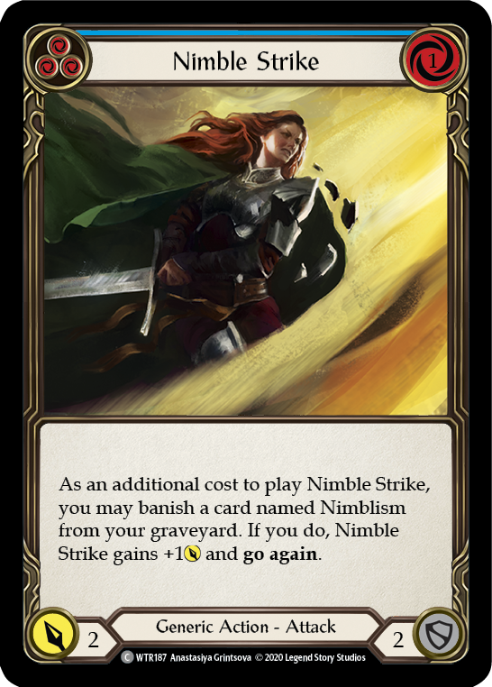 Nimble Strike (Blue) [U-WTR187] (Welcome to Rathe Unlimited)  Unlimited Normal | GnG Games