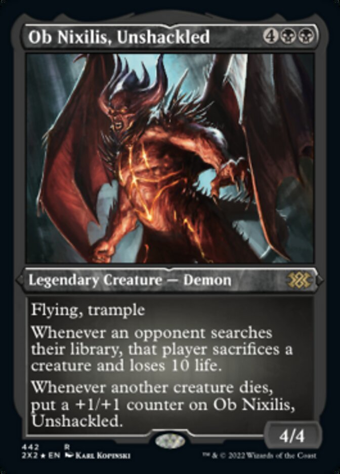 Ob Nixilis, Unshackled (Foil Etched) [Double Masters 2022] | GnG Games