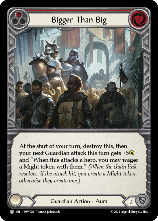 Bigger Than Big (Red) [HVY086] (Heavy Hitters)  Rainbow Foil | GnG Games