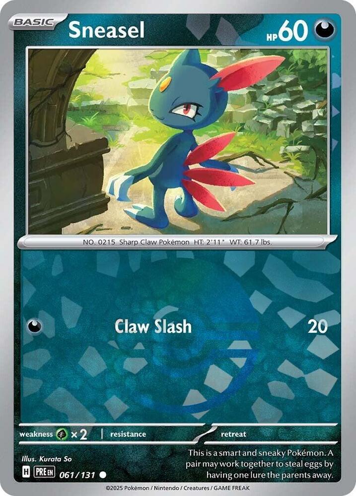 Sneasel (061/131) (Poke Ball Pattern) [Scarlet & Violet: Prismatic Evolutions] | GnG Games