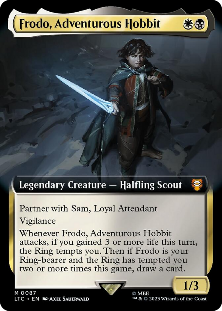 Frodo, Adventurous Hobbit (Extended Art) [The Lord of the Rings: Tales of Middle-Earth Commander] | GnG Games