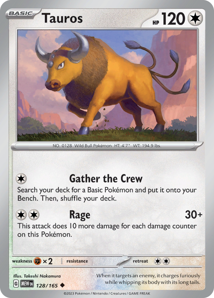 Tauros (128/165) [Scarlet & Violet 151] | GnG Games