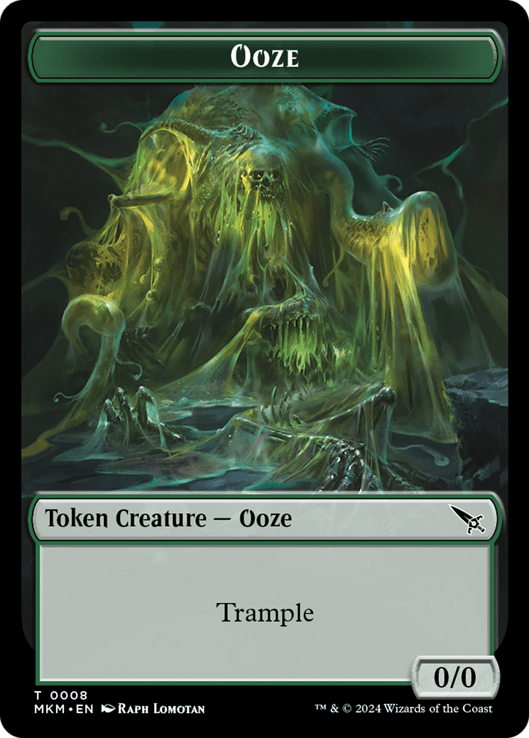 Ooze // A Mysterious Creature Double-Sided Token [Murders at Karlov Manor Tokens] | GnG Games