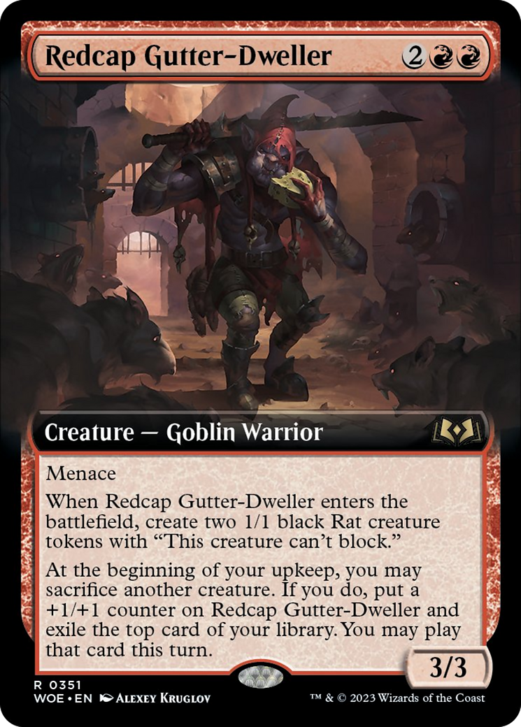 Redcap Gutter-Dweller (Extended Art) [Wilds of Eldraine] | GnG Games