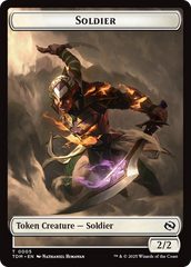 Solider (0004) // Solider (0005) Double-Sided Token [Tarkir: Dragonstorm Tokens] | GnG Games